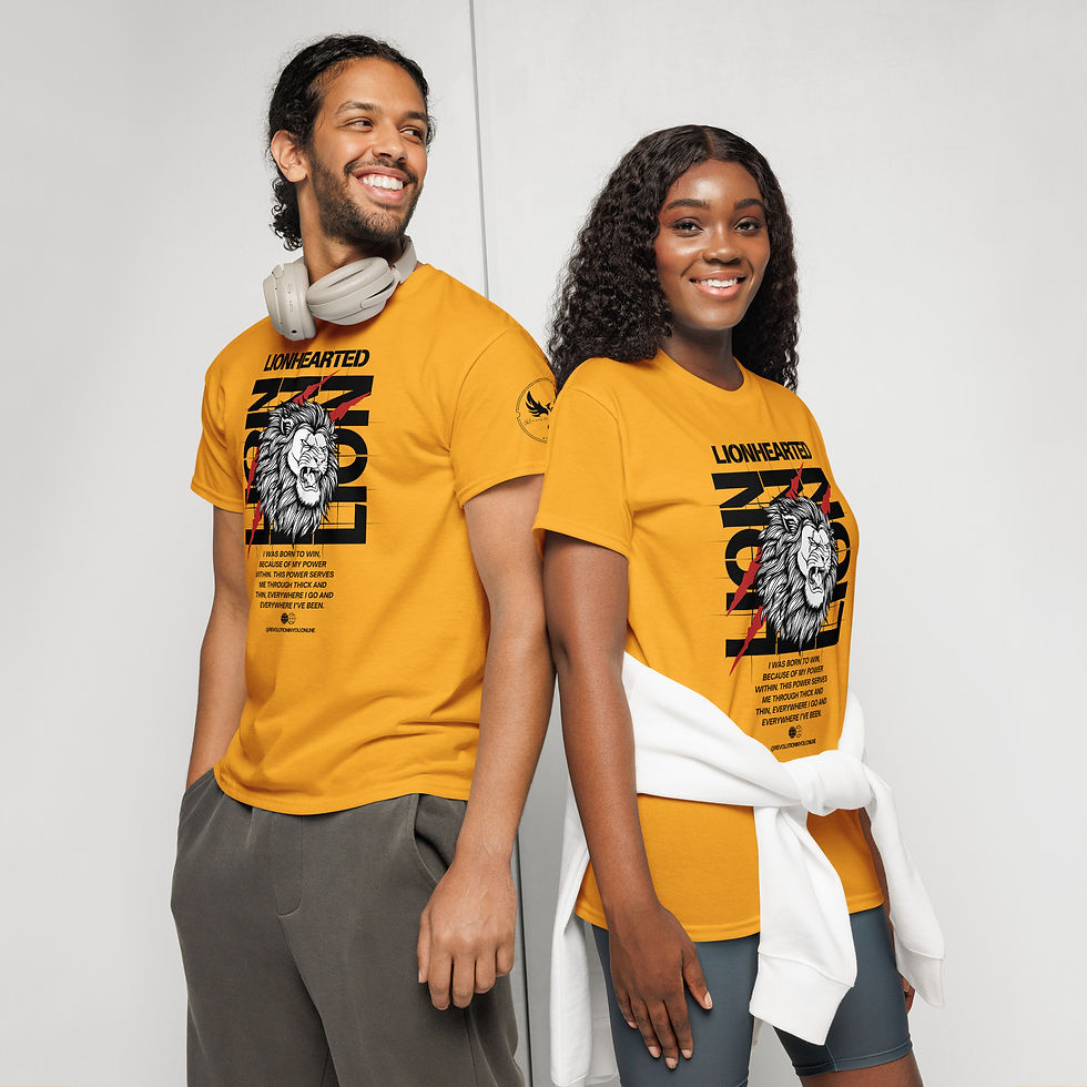 Thumbnail: "Lionhearted" DryBlend® T-Shirt (Black Print)