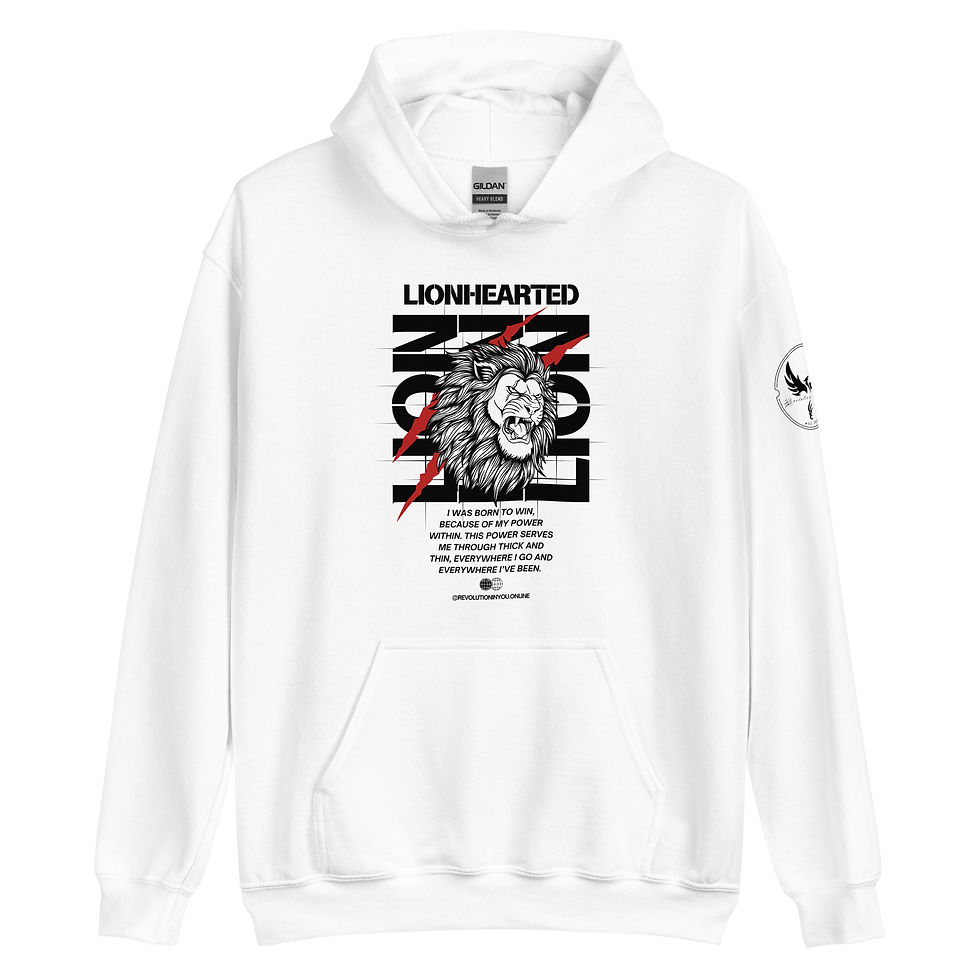 Thumbnail: Lionhearted, Loose Fit (Black Print)