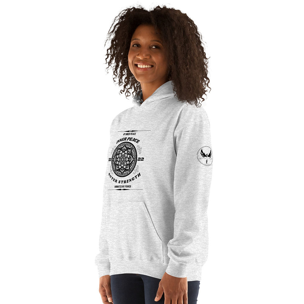 Thumbnail: “Inner Peace, Outer Strength”, Loose Fit (Black Print)