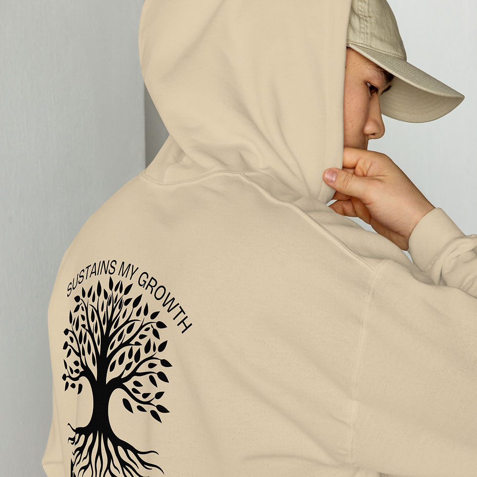 Thumbnail: "Discipline Sustains My Growth" Loose Fit (Black Print)