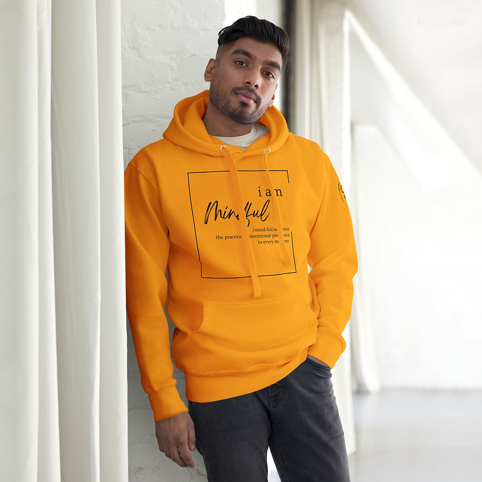 Thumbnail: "I Am Mindful", Slim Fit (Black Print)