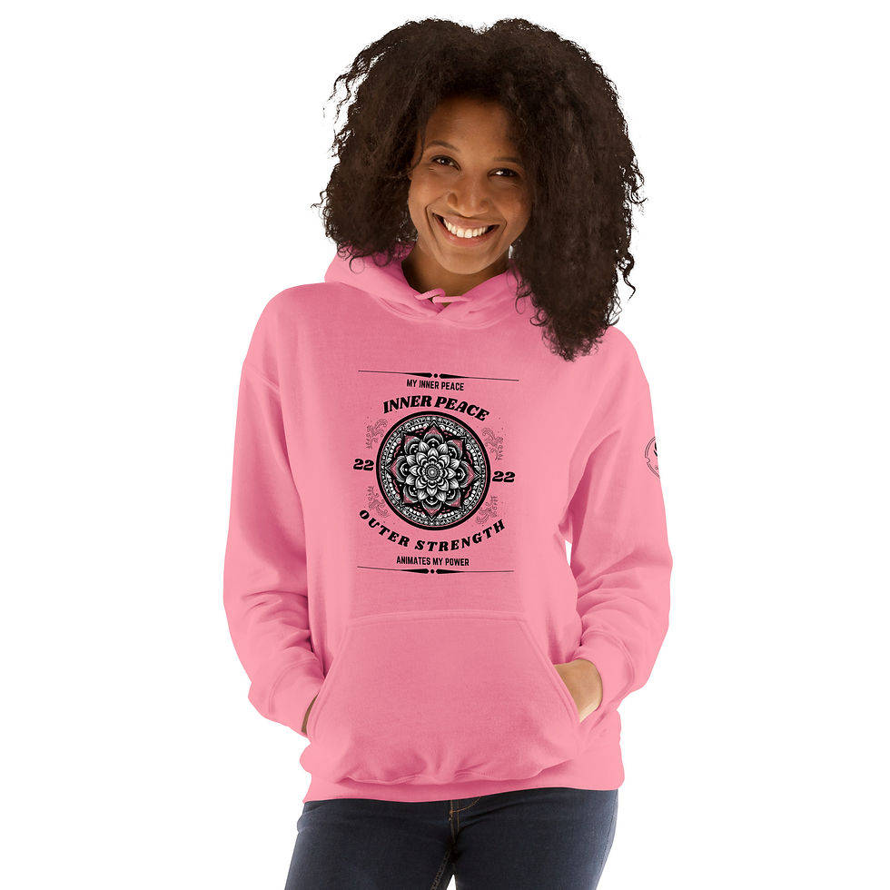 Thumbnail: “Inner Peace, Outer Strength”, Loose Fit (Black Print)
