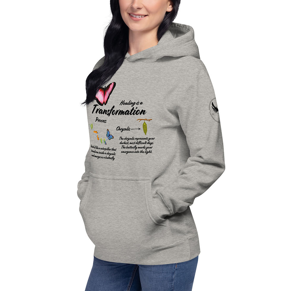 Thumbnail: "Healing is a Transformation Process", Slim Fit (Black Print)