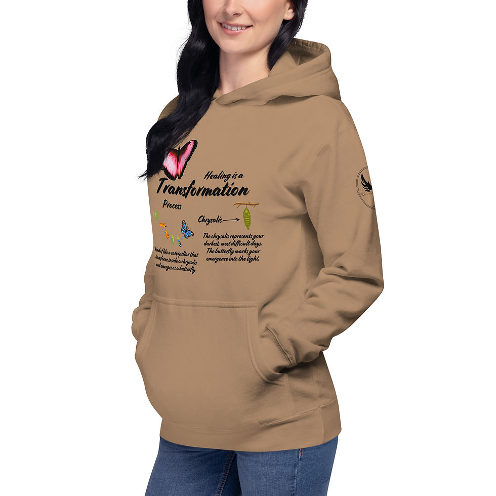 Thumbnail: "Healing is a Transformation Process", Slim Fit (Black Print)