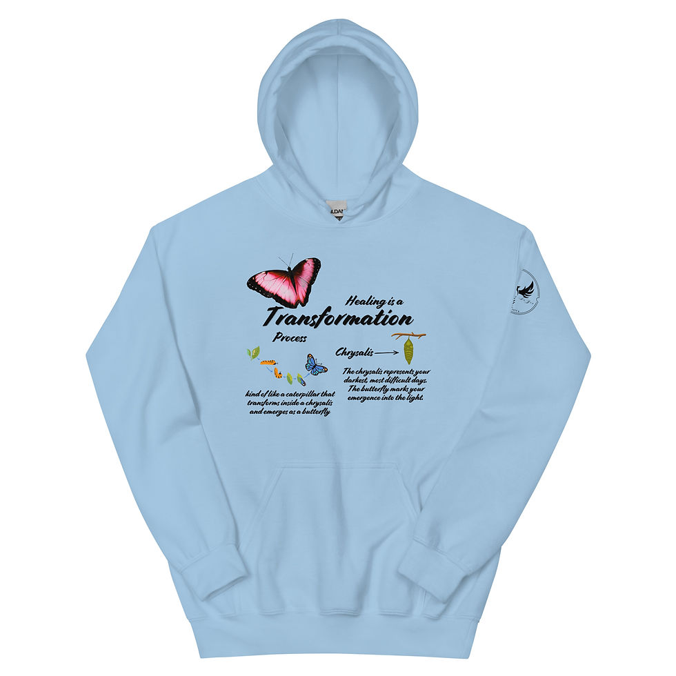Thumbnail: "Healing is a Transformation Process", Loose Fit (Black Print)