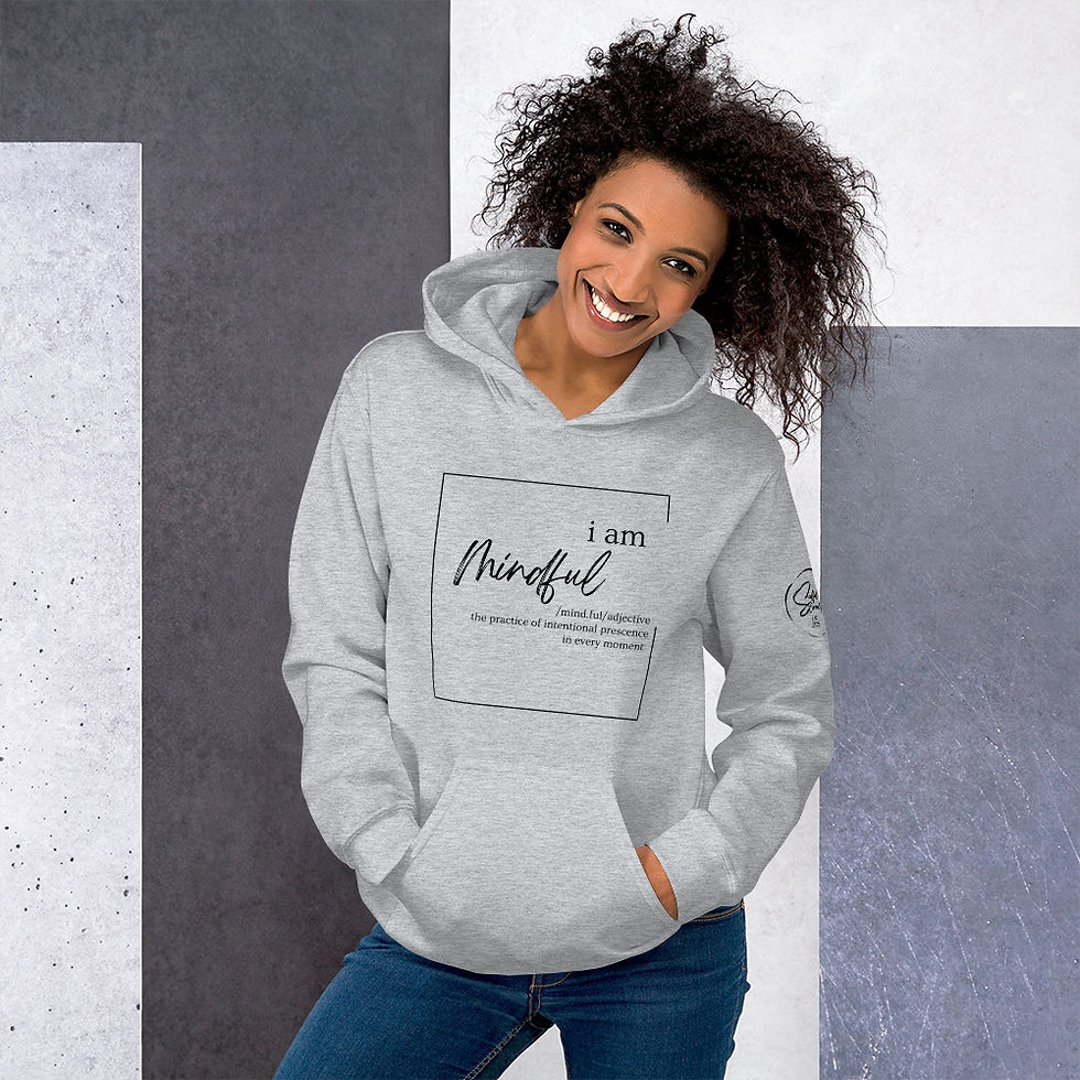 Thumbnail: "I Am Mindful", Loose Fit (Black Print)