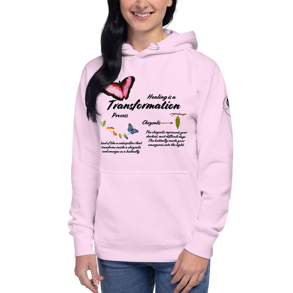 Thumbnail: "Healing is a Transformation Process", Slim Fit (Black Print)