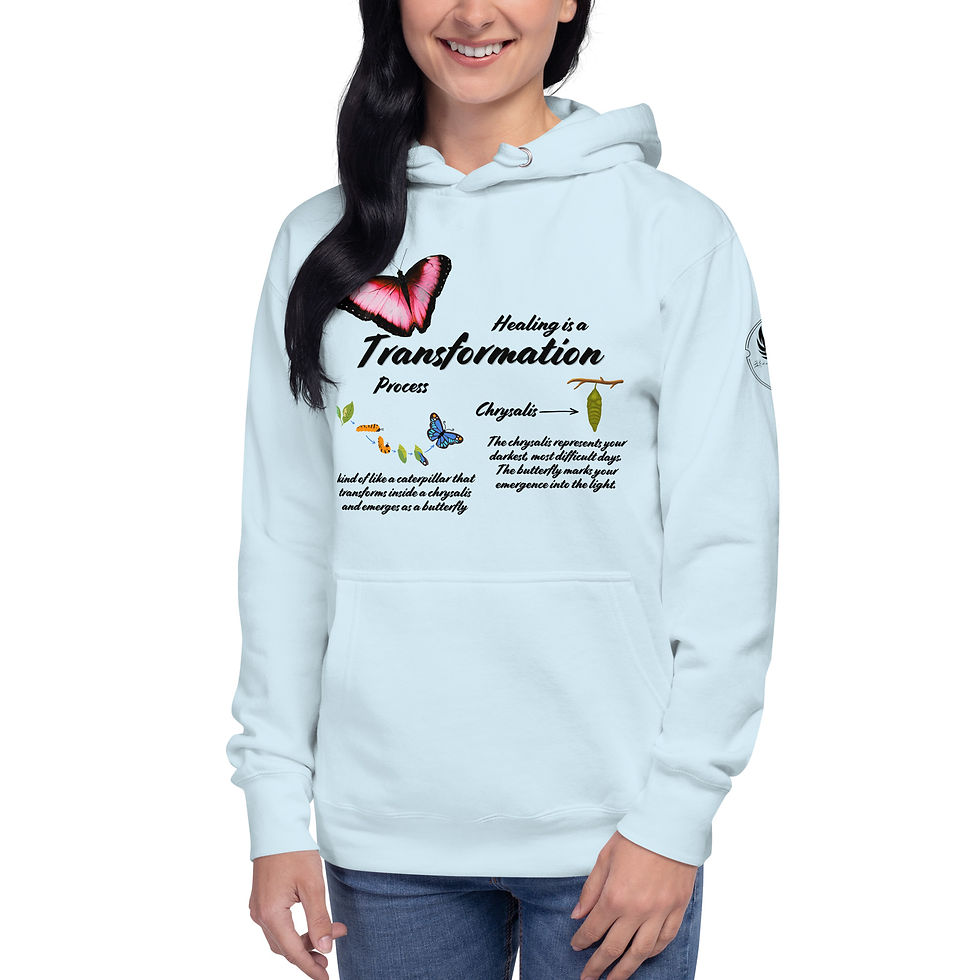 Thumbnail: "Healing is a Transformation Process", Slim Fit (Black Print)