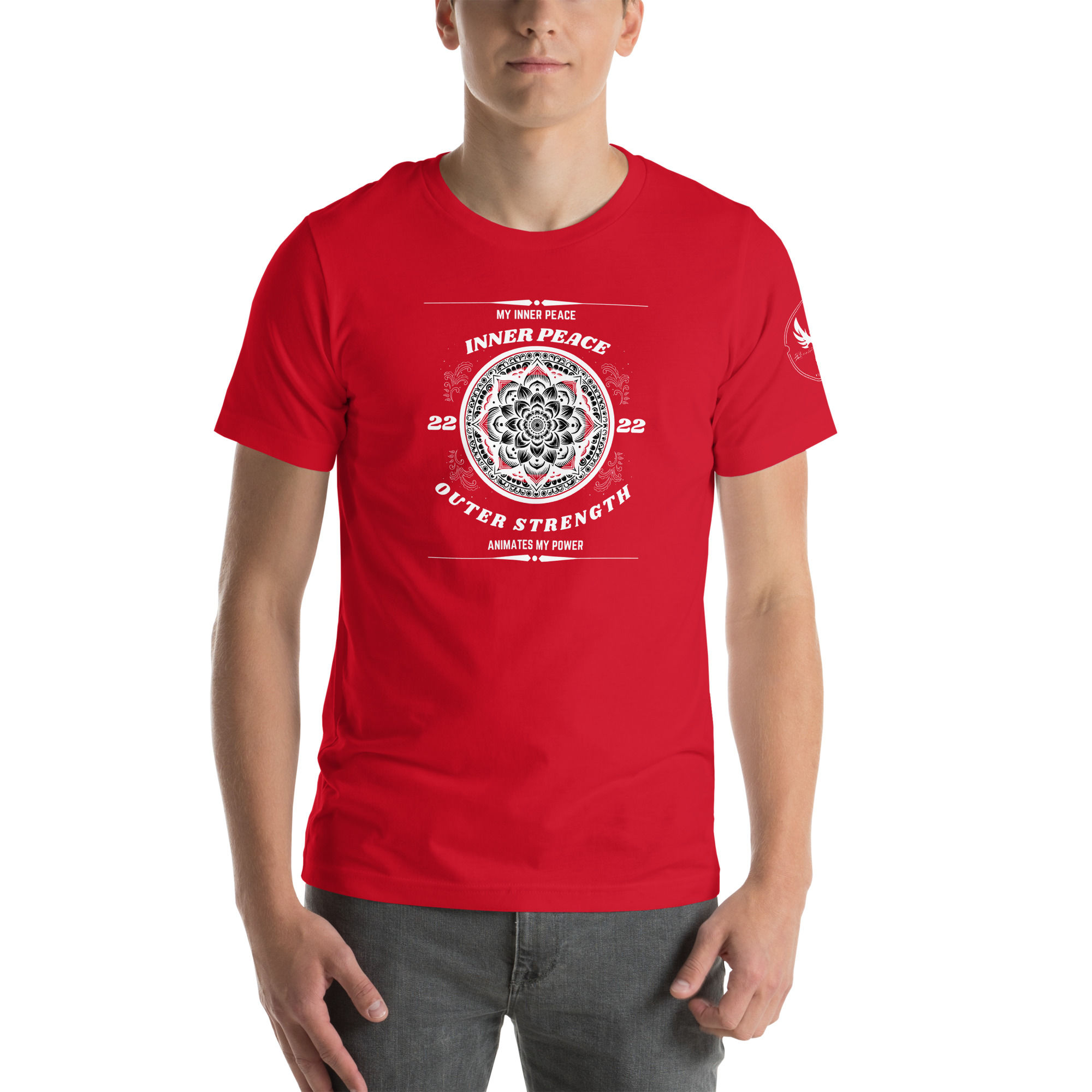 "Inner Peace, Outer Strength" (White Print)