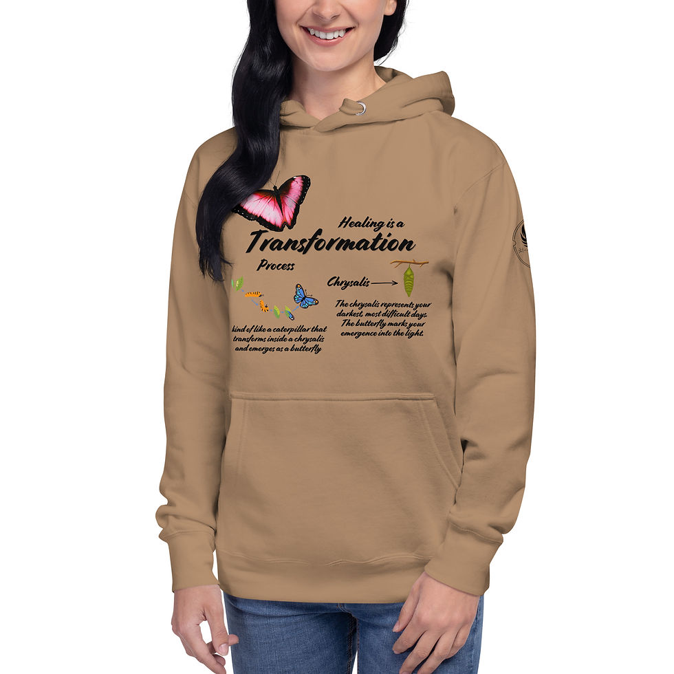 Thumbnail: "Healing is a Transformation Process", Slim Fit (Black Print)
