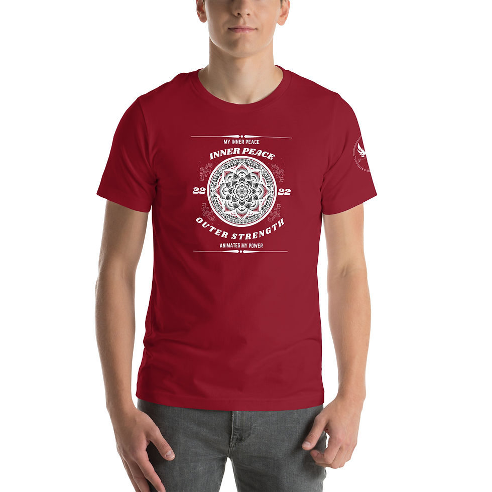 Thumbnail: "Inner Peace, Outer Strength" (White Print)