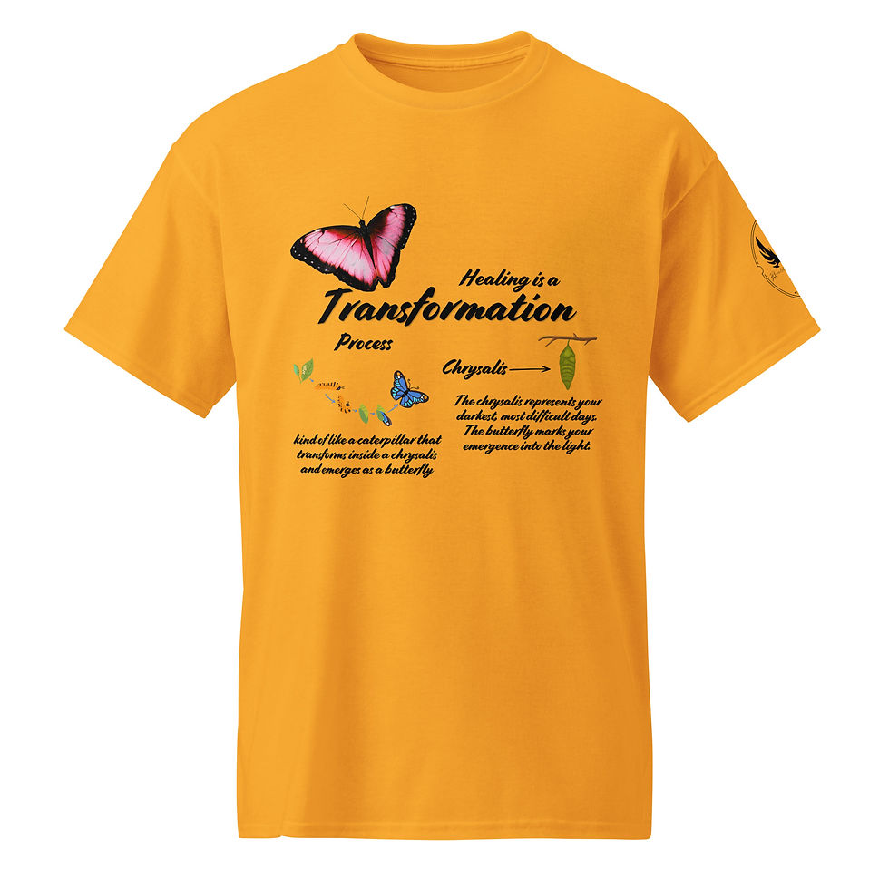 Thumbnail: "Healing Is a Transformation Process" DryBlend® T-Shirt (Black Print)