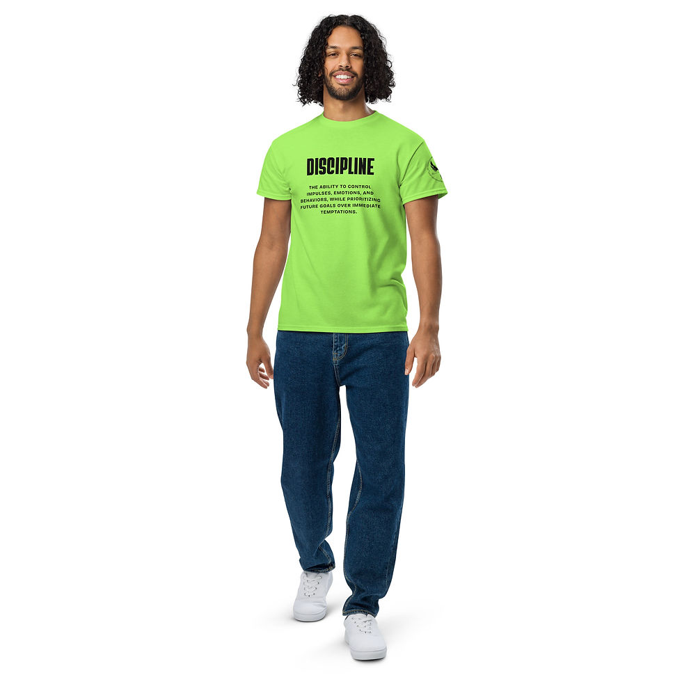 Thumbnail: "Discipline" DryBlend® T-Shirt (Black Print)