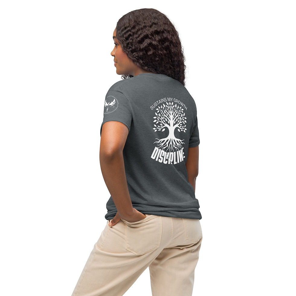 Thumbnail: "Discipline" DryBlend® T-Shirt (White Print)