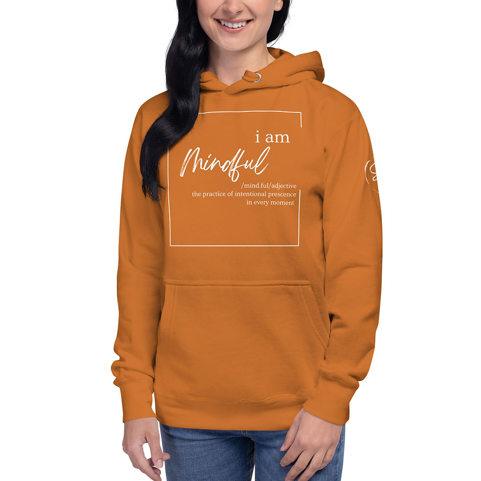 Thumbnail: "I Am Mindful", Slim Fit (White Print)