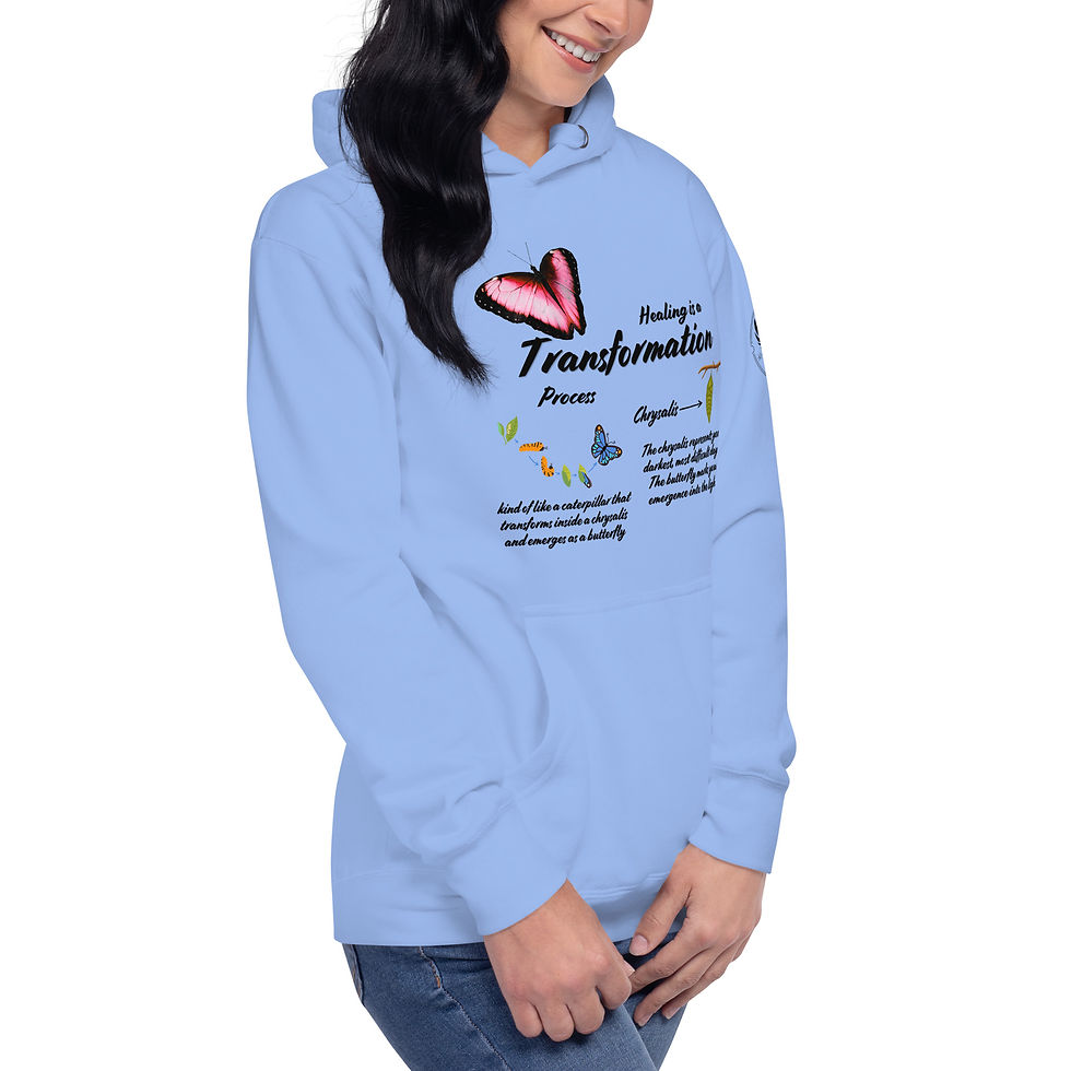 Thumbnail: "Healing is a Transformation Process", Slim Fit (Black Print)