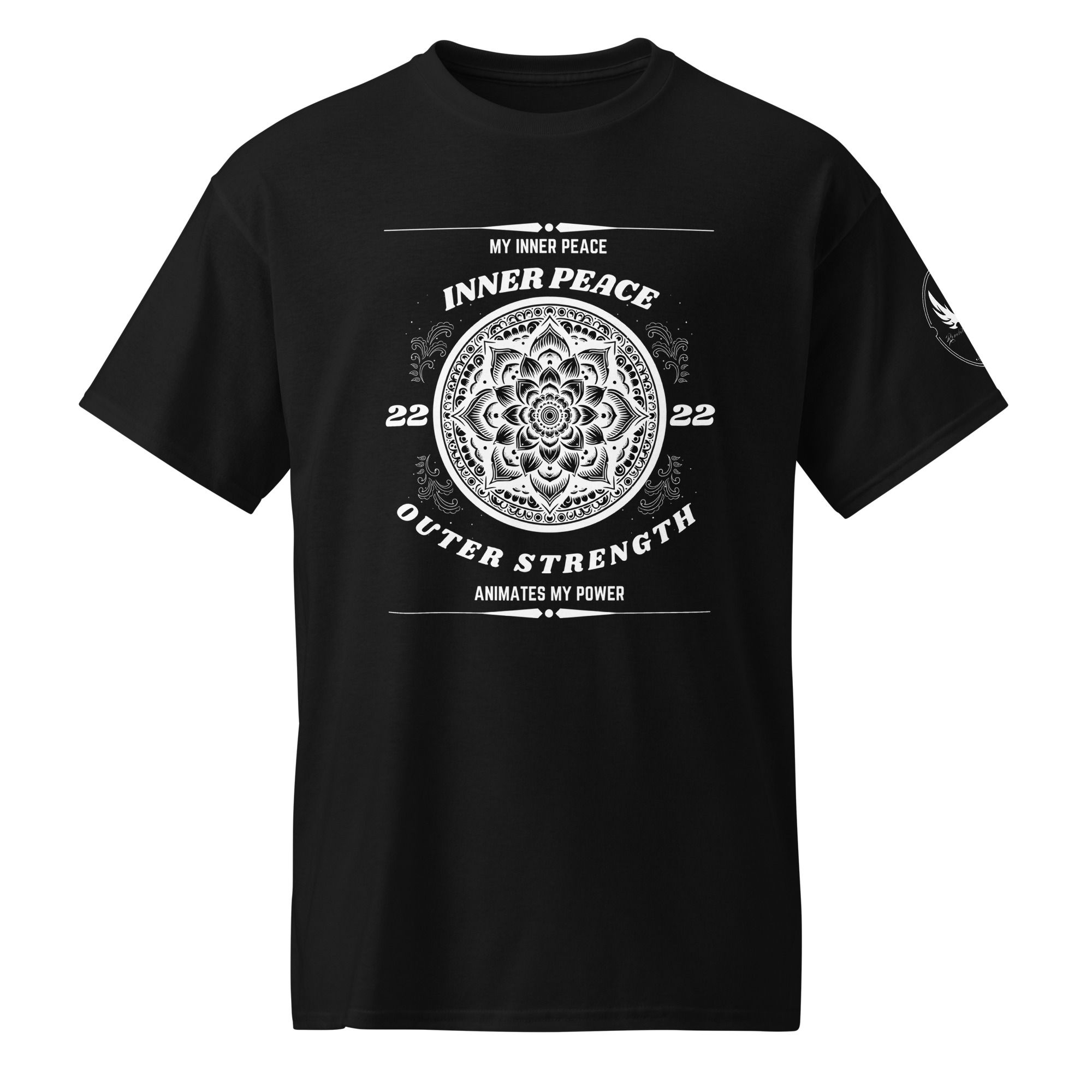 "Inner Peace, Outer Strength" DryBlend® T-Shirt (White Print)