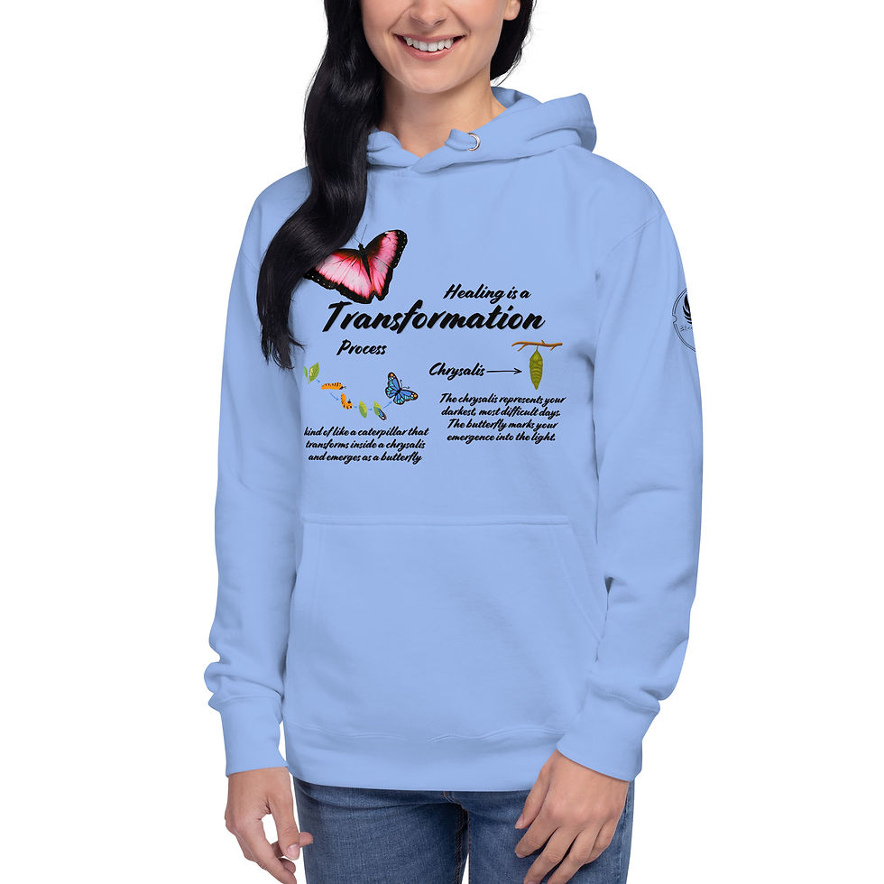Thumbnail: "Healing is a Transformation Process", Slim Fit (Black Print)