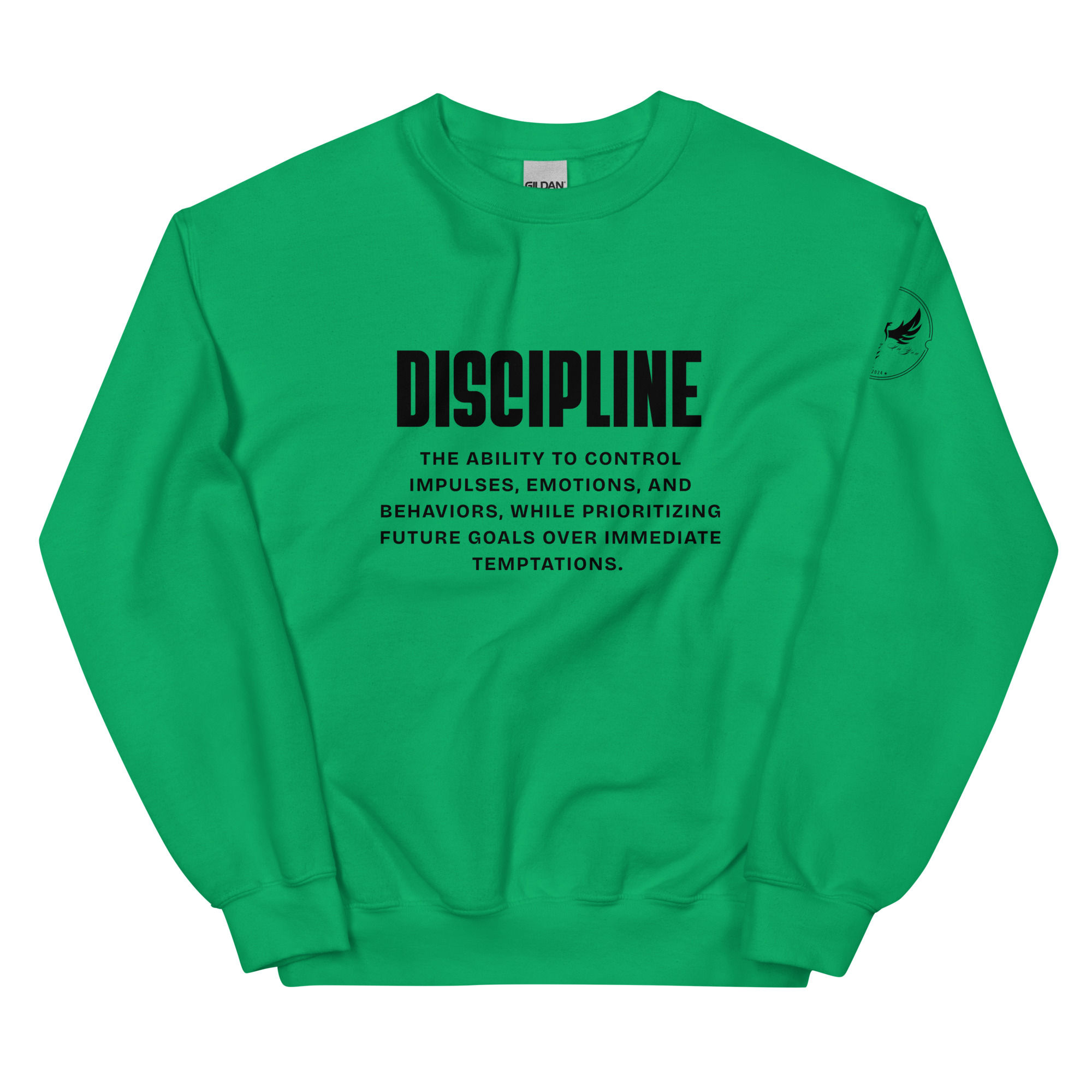 "Discipline Sustains My Growth" (Black Print)