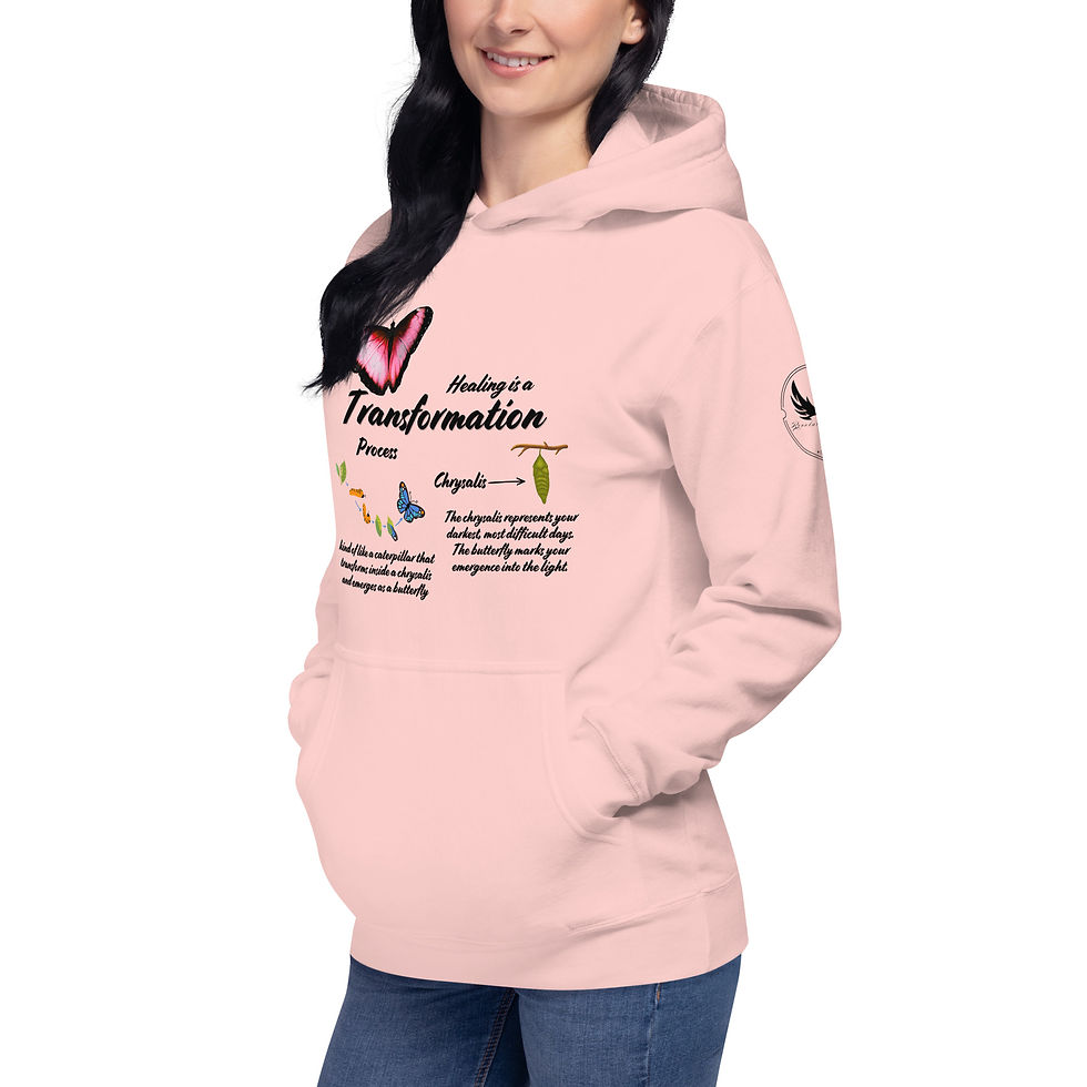 Thumbnail: "Healing is a Transformation Process", Slim Fit (Black Print)