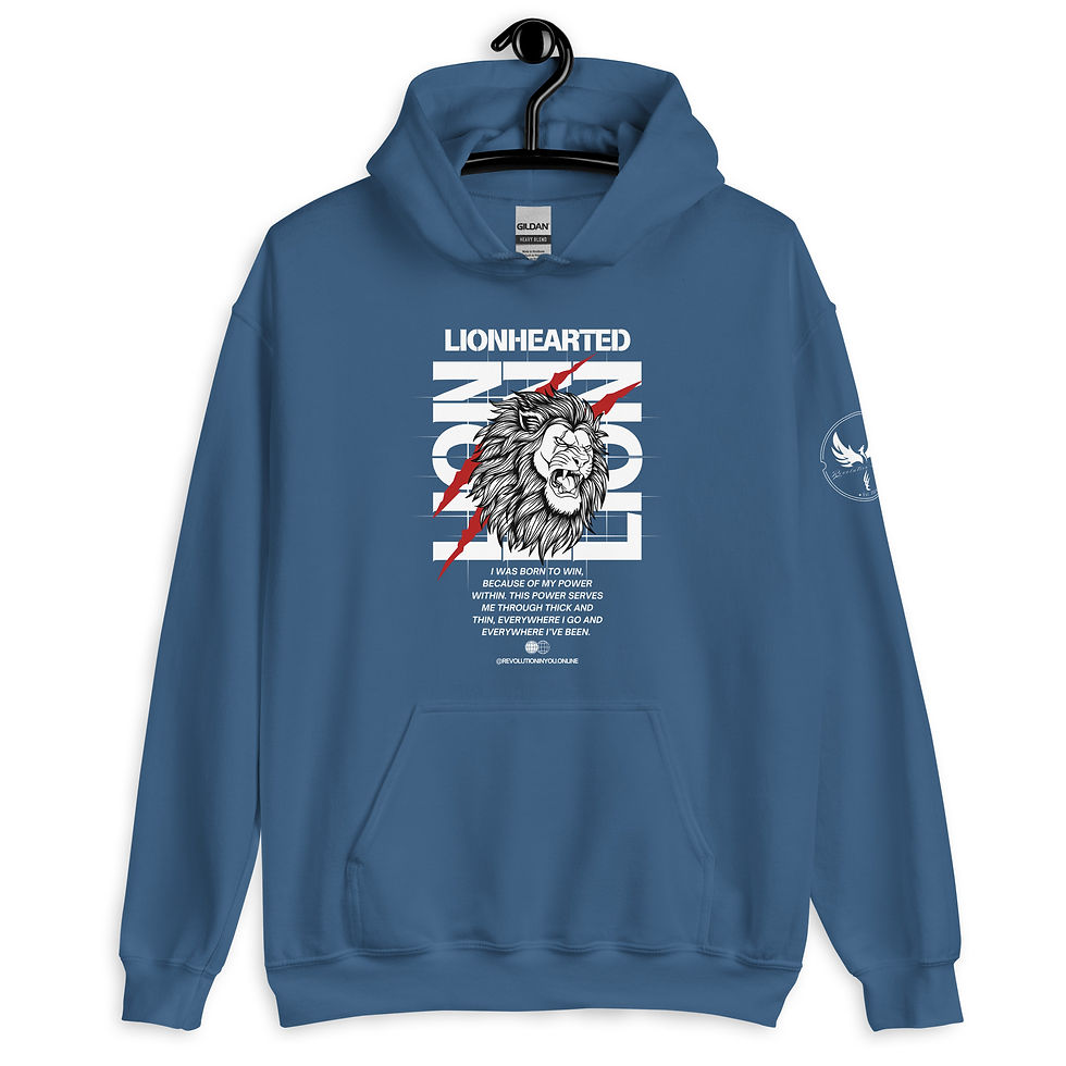 Thumbnail: Lionhearted, Loose Fit (White Print)