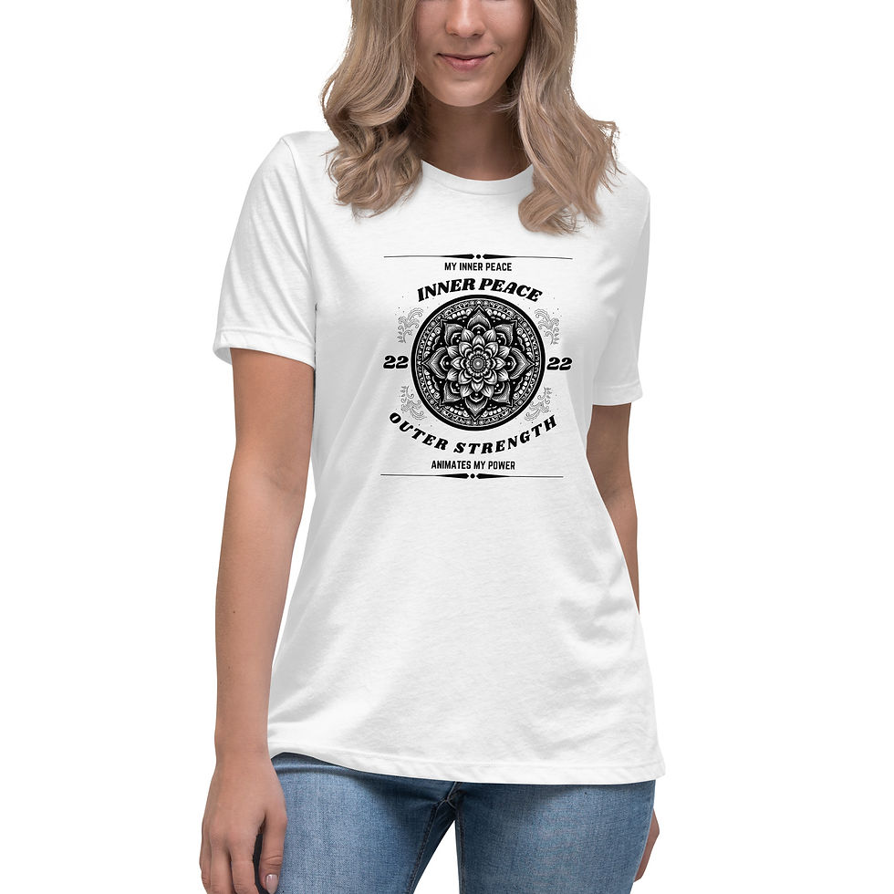 Thumbnail: "Inner Peace, Outer Strength" (Black Print)