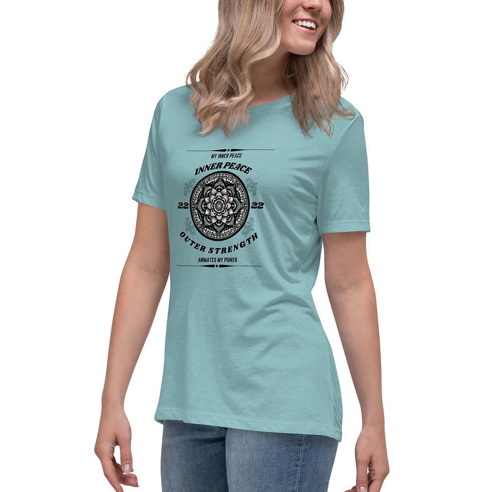 Thumbnail: "Inner Peace, Outer Strength" (Black Print)