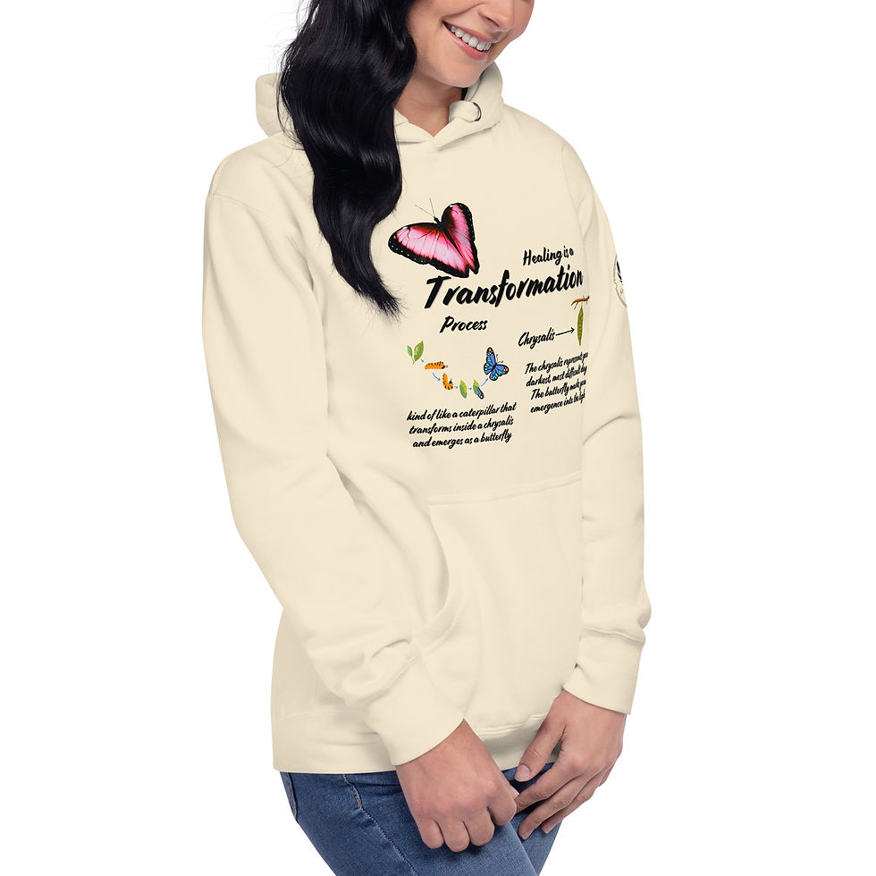 Thumbnail: "Healing is a Transformation Process", Slim Fit (Black Print)