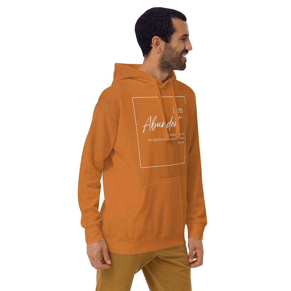 Thumbnail: “I Am Abundant”, Slim Fit (White Print)