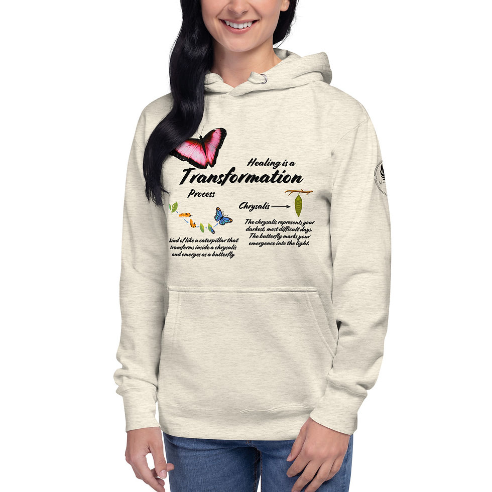 Thumbnail: "Healing is a Transformation Process", Slim Fit (Black Print)