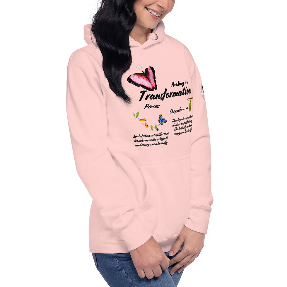Thumbnail: "Healing is a Transformation Process", Slim Fit (Black Print)