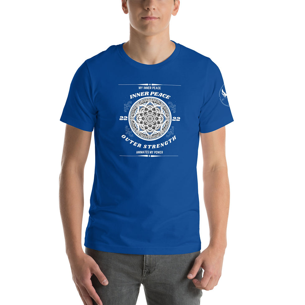 Thumbnail: "Inner Peace, Outer Strength" (White Print)