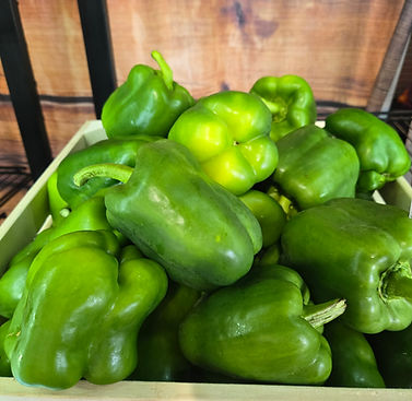 Picture of fresh green peppers