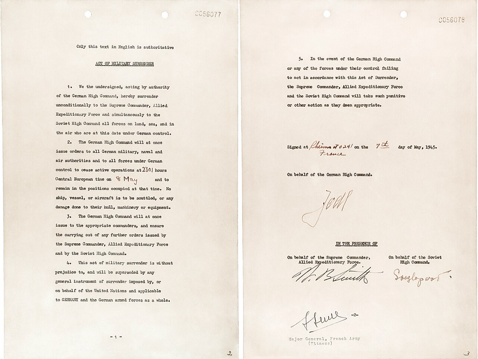 Acte de capitulation du 7 mai 1945