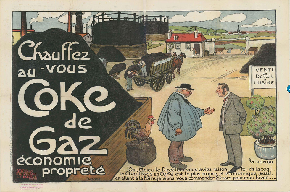 Le coke de gaz - par Grignon - 1900 - Cote : PI 125