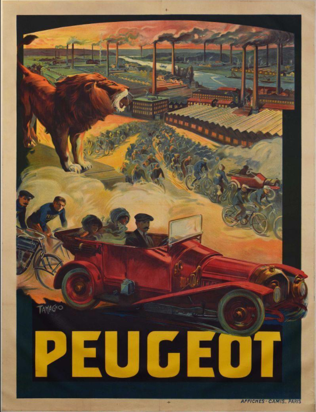 Publicité Peugeot - 1905 1910 - Cote : PI 521