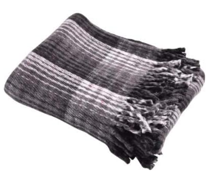 Hugger Mugger Recycled Plaid Yoga Blanket