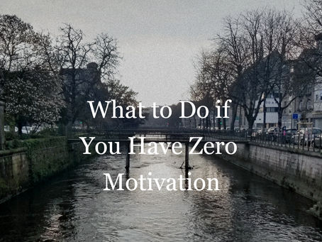 No Motivation? Lets find a solution!