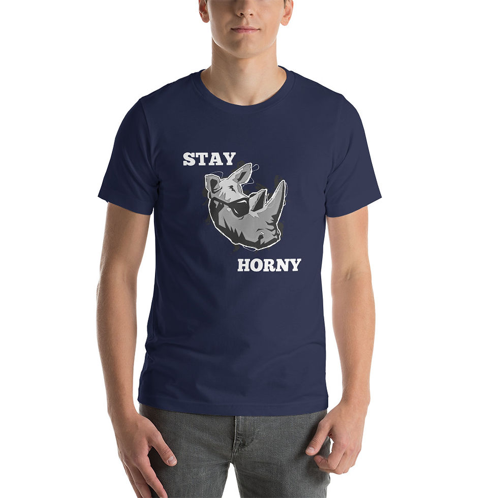 Thumbnail: Stay Horny Rhino T-Shirt