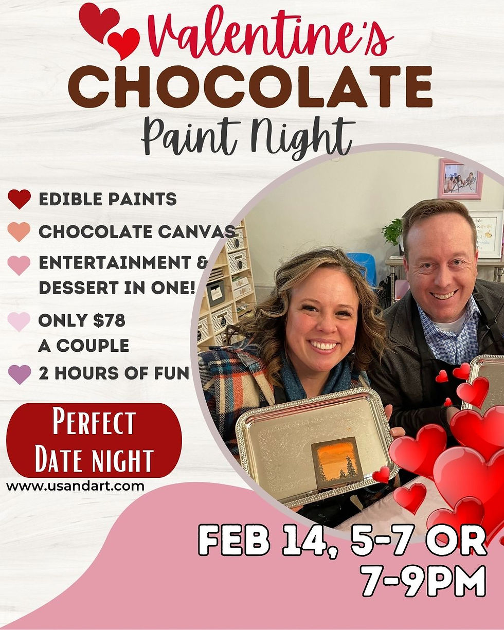 edible paint, Date night, utah date night, Unique date idea, Date your spouse, Dating in Utah, Chocolate Paint night, Paint for fun