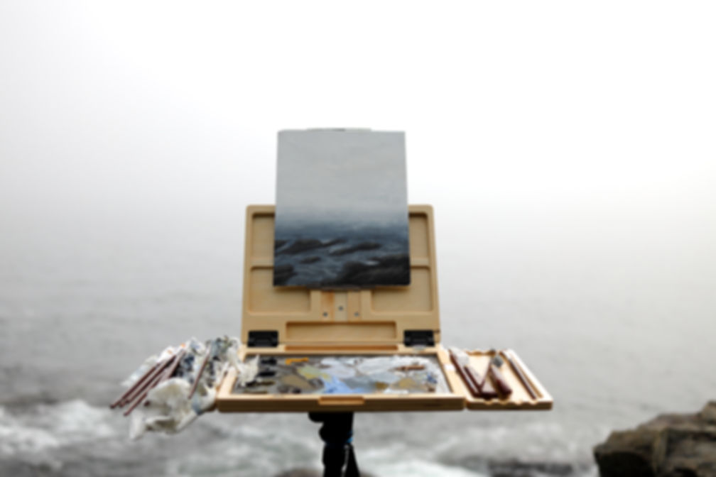 Pochade box, plein air paint set, outdoor painting set, gift set for painters, easel and stand, artist palette