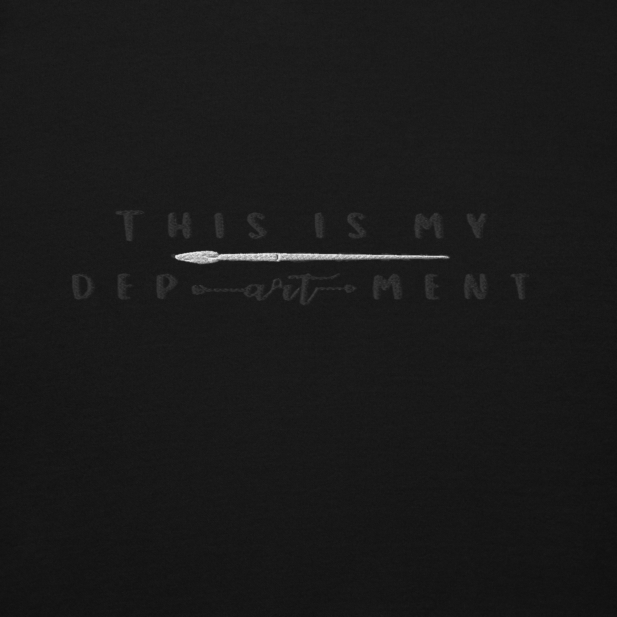 This is my DepARTment - Staple hoodie with large embroidery