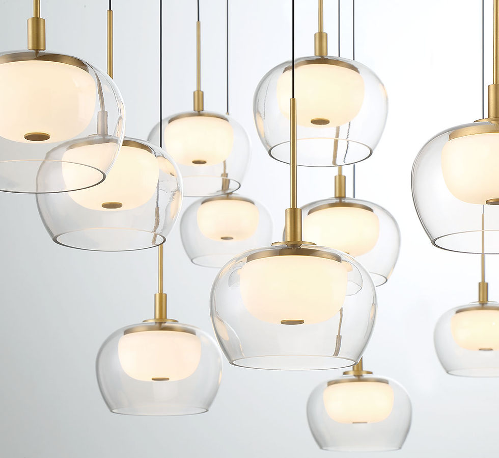 Thumbnail: MANAROLA 10216-02, 8 Light Rectangular LED Chandelier