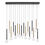 Thumbnail: POSITANO 10152, 16 Light Linear LED Chandelier