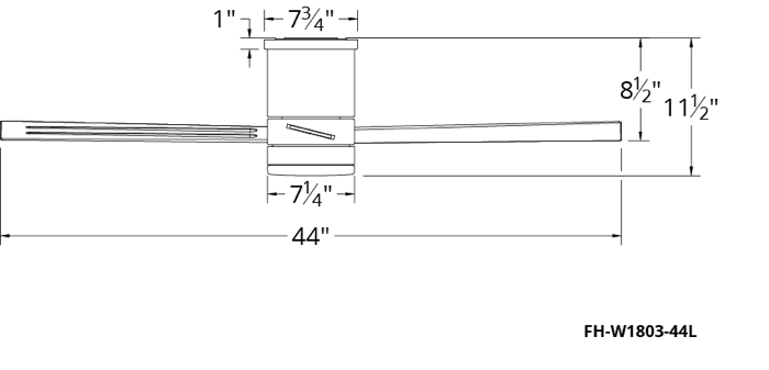 Thumbnail: Axis 44 Flush Ceiling Fan
