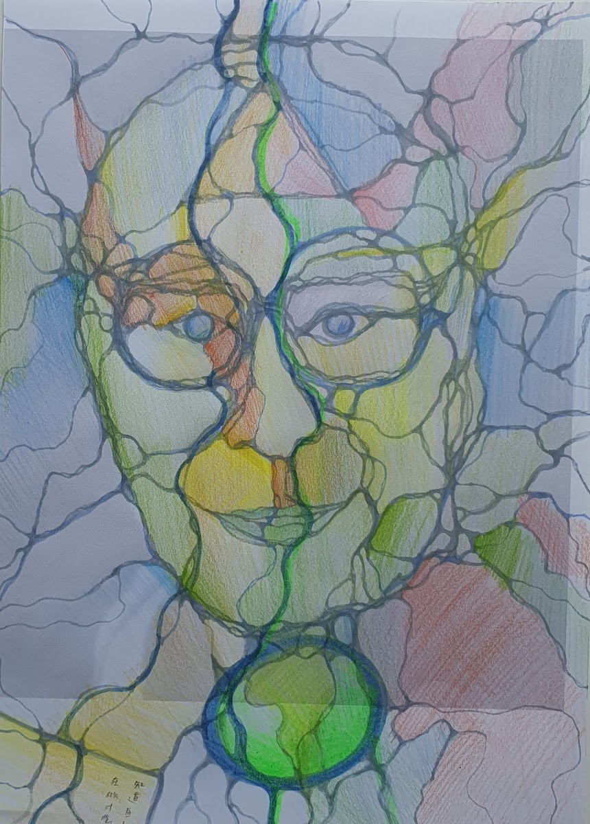 用神經繪圖的神經素描演算法畫出達賴喇嘛