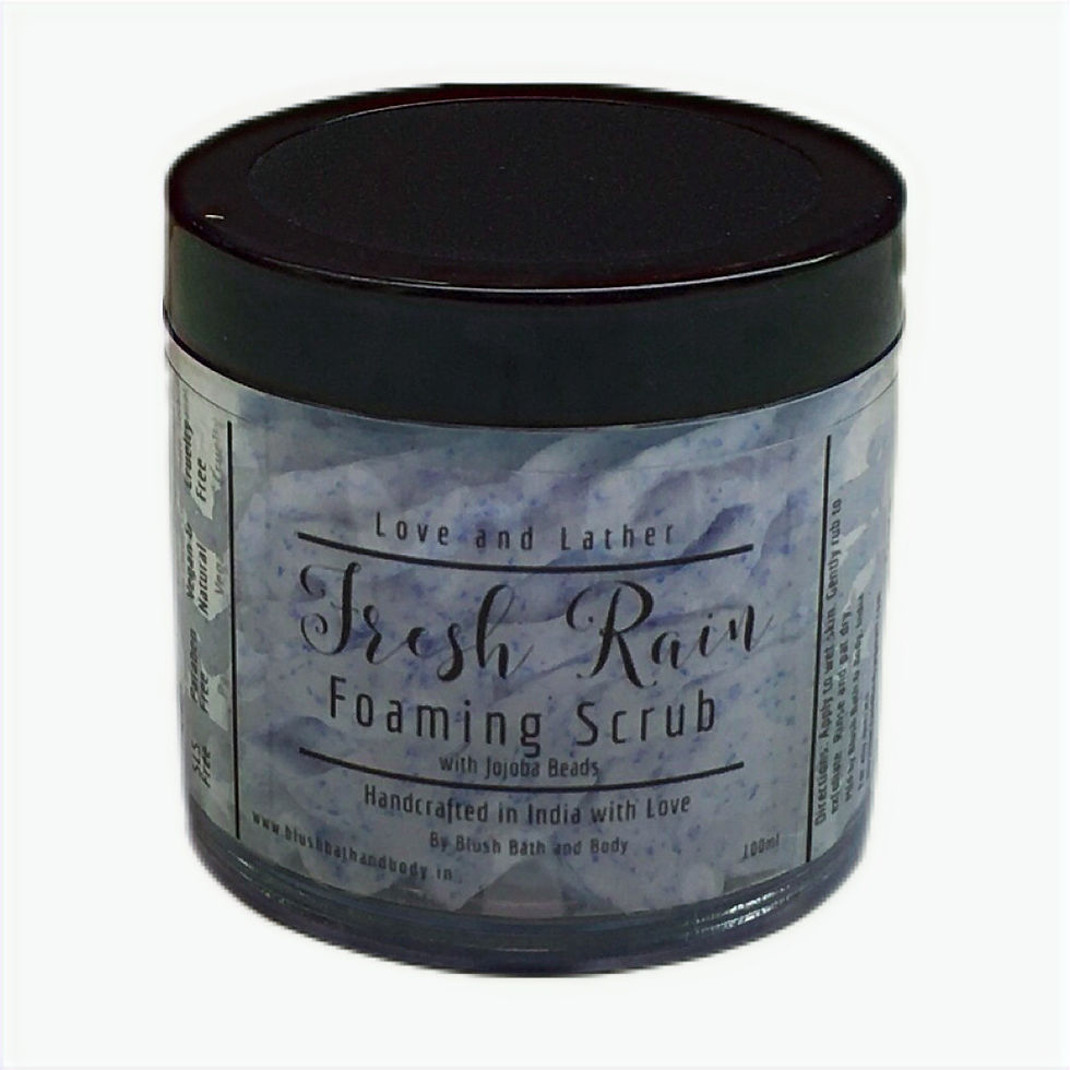 Thumbnail: Love and Lather Foaming Scrub - Fresh Rain with Jojoba Beads