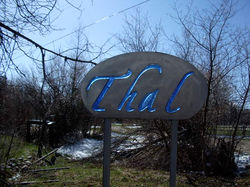 Thal Glass Custom Residential Sign | Jackson Wyoming