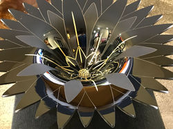 Black Lotus Bowl | Custom Glass Art | Thal Studio Jackson Hole