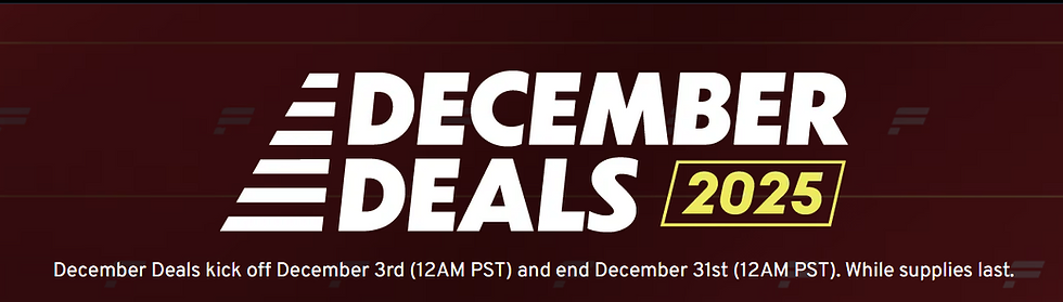 Offres FANATEC de Décembre